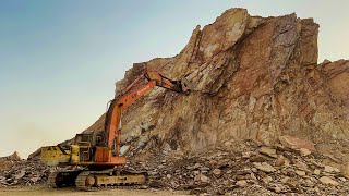 Download lagu EXCAVATOR VS HILL: Who Wins?” How to Break a Hill with an Excavator Machine” #excavators #drilling  mp3