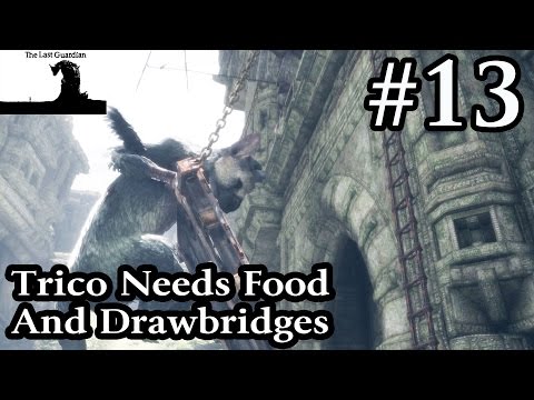 The Last Guardian Walkthrough Gameplay Part 13 - Trico Needs Food And Drawbridges