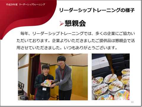 心理学科 【リーダーシップ・トレーニング】第50回レポート（愛知学院大学Club&Circle）