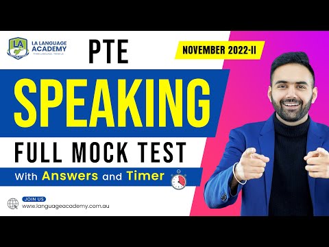 PTE Speaking | Full Mock Test with Answers | November 2022-II | LA Language academy PTE NAATI IELTS