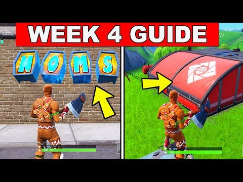 Fortnite ALL Season 7 Week 4 Challenges Guide! Fortnite Battle Royale - Expedition Outposts, NOMS