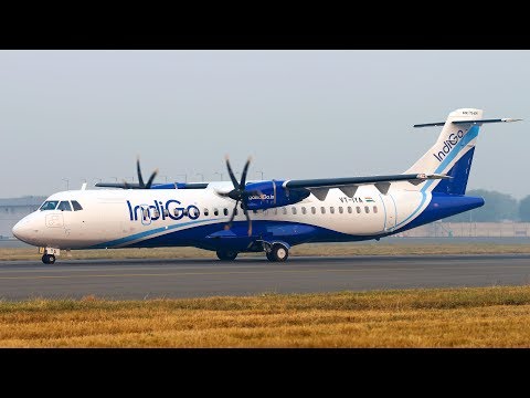 IndiGo ATR 72-600 delivery flight to New Delhi