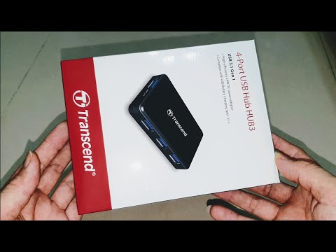 TRANSCEND USB 3.0-Hub su greito įkrovimo lizdu, skirtu oa de iPad Juodas video