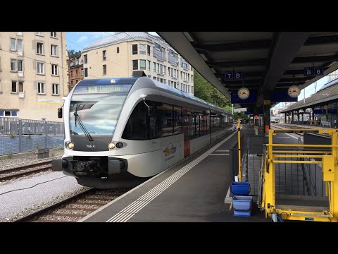 Ausfahrt der S5 in St.Gallen auf Gleis 7