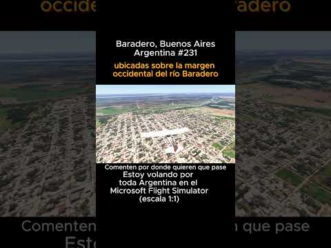Baradero, Buenos Aires desde el Microsoft Flight Simulator #baradero #buenosaires #msfs #joaha45