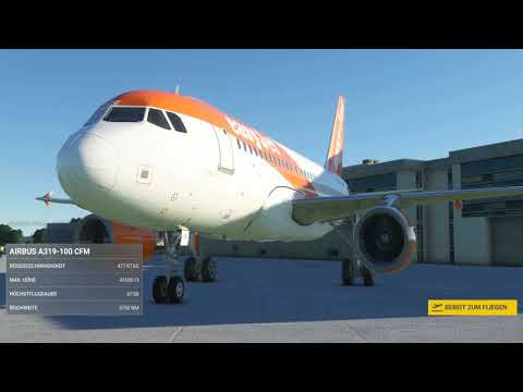 Flight Simulator 2020  Flug A 319 von Friedrichshafen nach Basel, Alpenblick und schlechter Landung