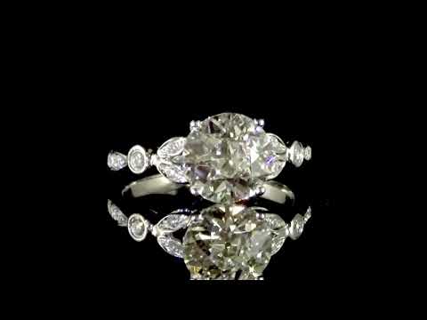 CGL Certified 2.28ct Old European Cut Diamond Ring