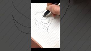 One line drawing with love ❤️ #shortvideo #shorts #love #singlelineart #onelinedrawing #painting