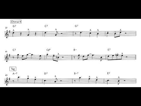 Basie's Blues - Alto Sax