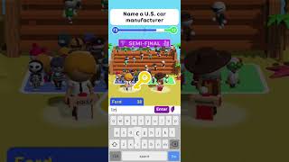 Guess their Answers: Name A US Car Manufacturer #gaming #trendingshorts #2022 #fungames #winner