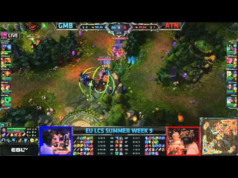 Gambit Gaming (GMB) vs Alternate (ATN) || Super week EU LCS Summer 2013 W9D1 || Full Game HD