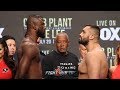 THE FULL EFE AJAGBA VS ALI EREN DEMIREZEN WEIGH IN AND FACE OFF