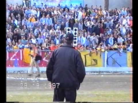 GKM Grudziądz - GKS Wybrzeże 28.09.1997 rok oprawy kibiców