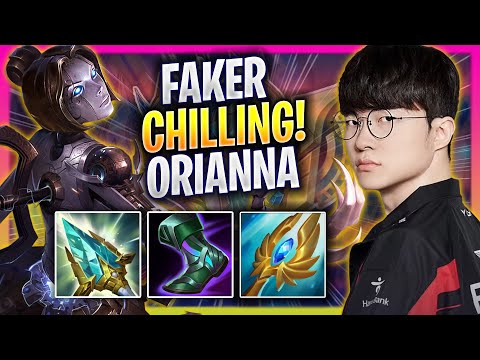 FAKER CHILLING WITH ORIANNA! - T1 Faker Plays Orianna MID vs Sylas! | Season 2025