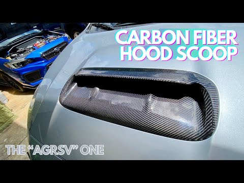 Install: OLM A1 Aggressive CF Hood Scoop | 2015+ WRX / STI