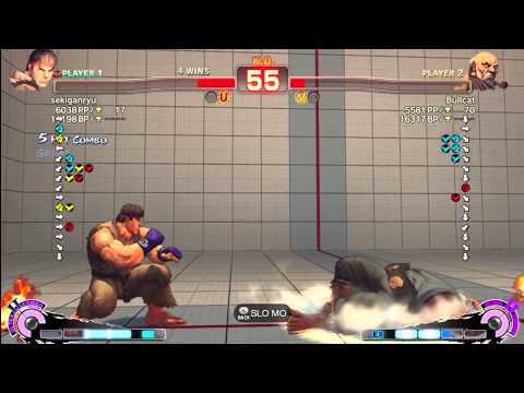 Sekiganryu (Ryu) vs Bullcat (Gouken) - AE 2012 Matches *1080p*