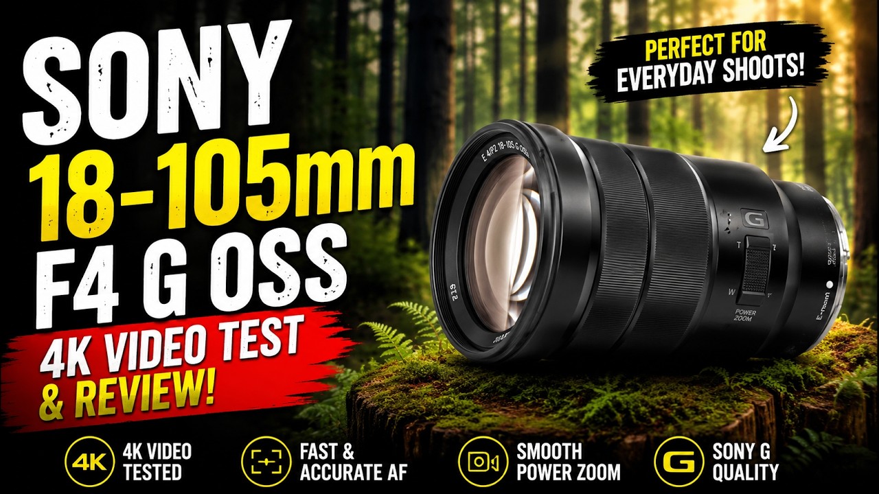 SONY 18-105mm F4 G OSS | E MOUNT | Lens 4k Video Test