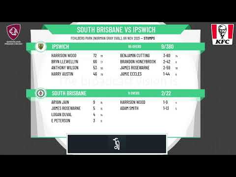 KFC Qld Premier Cricket - Sci-Fleet Motors 1st Grade  - Rd7 - South Brisbane v Ipswich - Day 1