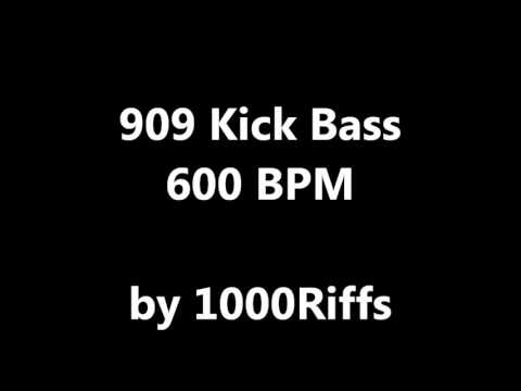 909 Kick Bass Drum : 600 BPM - Beats Per Minute