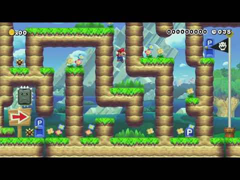 SpeedRun One Screen! SkyGalaxya! by Russian - SUPER MARIO MAKER - NO COMMENTARY 1bh