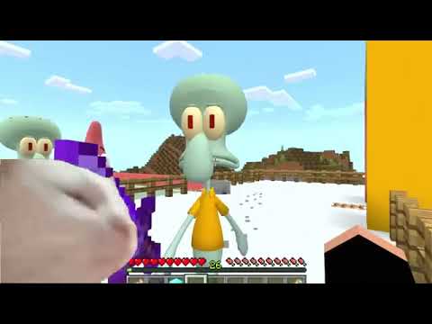 I found SECRET TUNNELS OF SPONGEBOB PATRICK AND SQUIDWARD in Minecraft - Gameplay - Coffin Meme