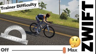 Zwift Trainer Difficulty: There