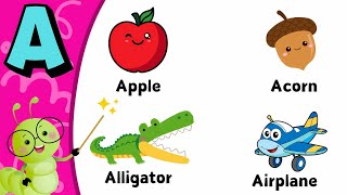 A to Z Alphabet Learning: Fun Words for Every Letter | ABC Flashcards for Kids