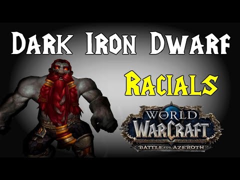 Dark Iron Dwarf Racials Allied Race | New Race Racials | World of Warcraft Battle for Azeroth