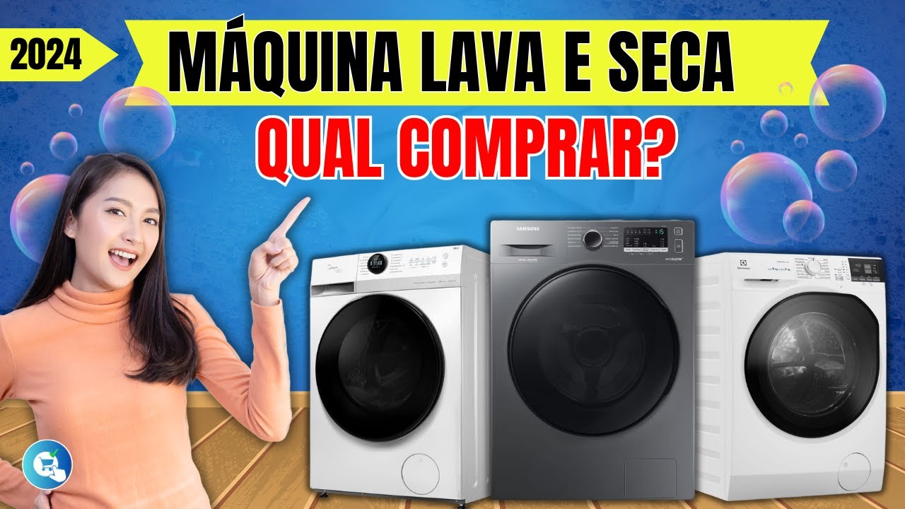MÁQUINA LAVA E SECA: As 5 Melhores Lava e seca de 2024 | Qual Lava e seca Comprar? Samsung/Lg/Midea