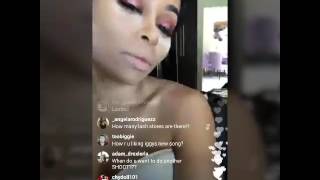BLACCHYNA &TOKYO TONI(LIVE ON INSTAGRAM GETTIN LASHES DONE