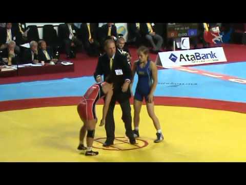 2011 Worlds Womens Freestyle 48kg Quarters - Mariya Stadnyk (AZE) vs. Clarissa Chun (USA)