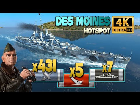 Cruiser Des Moines: Action non stop - World of Warships