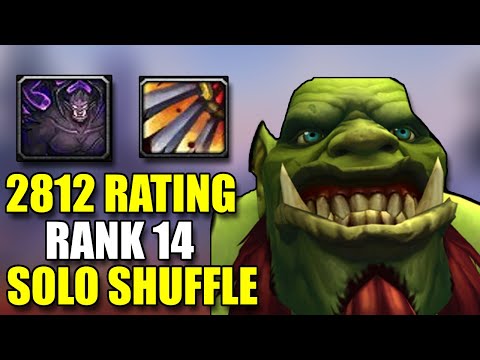 2812 RATING - RANK 14 DEMONOLOGY WARLOCK EUROPE IN SOLO SHUFFLES