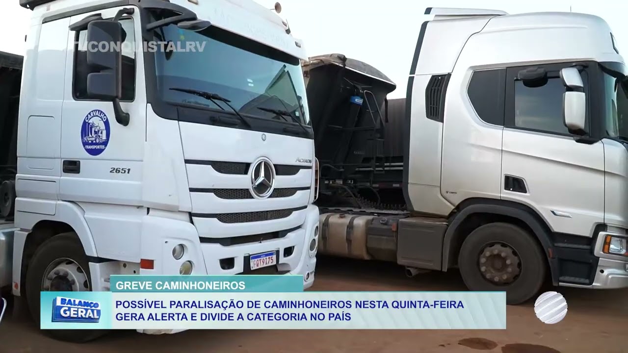 Caminhoneiros avaliam paralisação por piso mínimo, crédito e aposentadoria especial