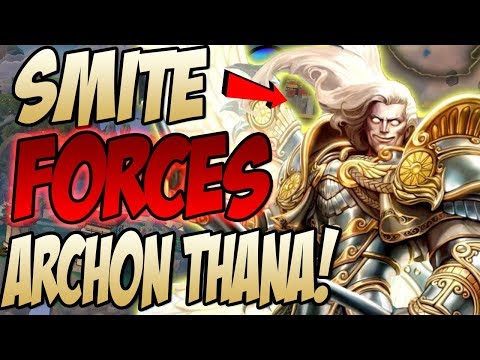 SMITE FORCES ME TO USE ARCHON THANATOS! 22/0's LEGACY! - GrandMasters Ranked Duel - SMITE