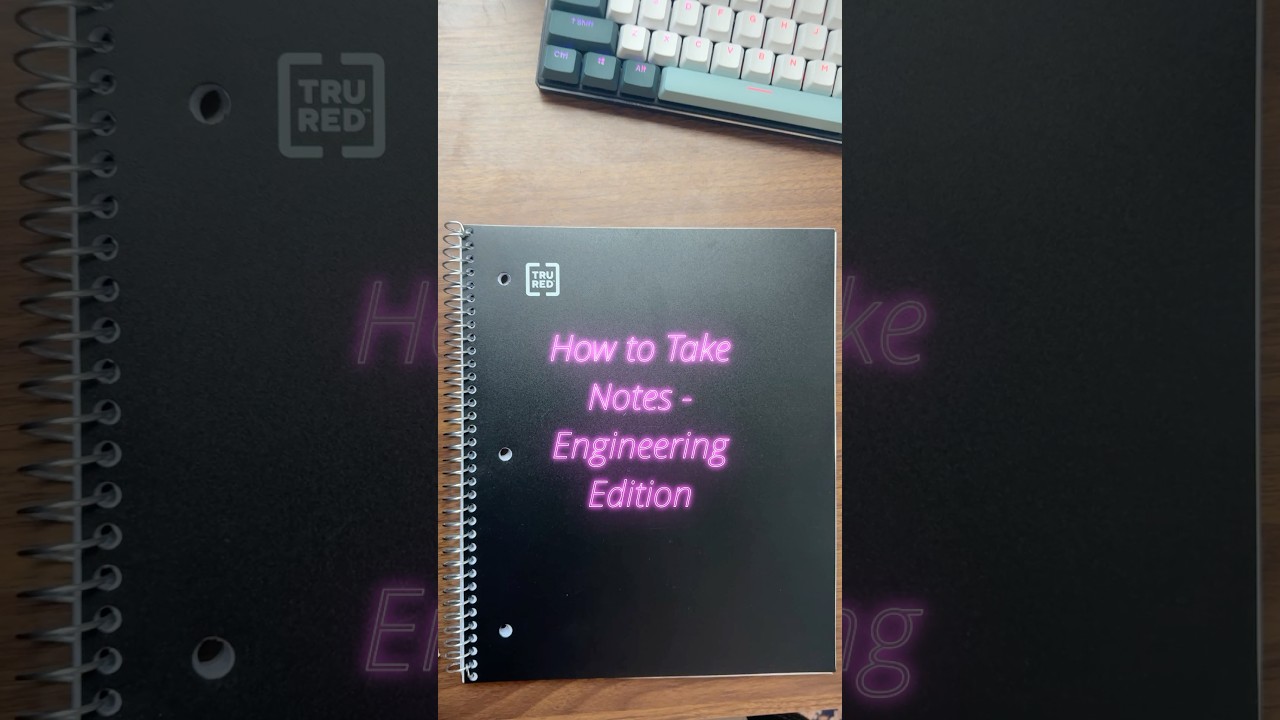 How to take college notes (Engineering Edition)