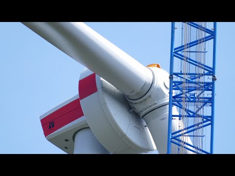 Construction of an Enercon E138 EP3 E2 at wind farm Biederbach - July 2020