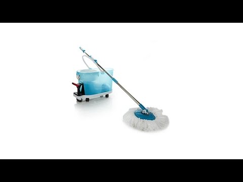 Deluxe Hurricane Spin Mop with Dolly and Soft Grip Handle