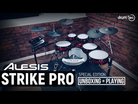 Alesis Strike Pro Special Edition electronic drums Unboxing & Playing