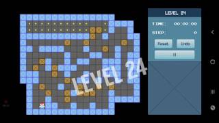 Classic Sokoban Level 24 | without UNDO | Solution 1 - 90