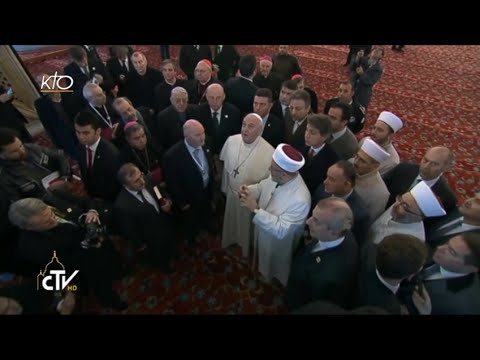 Visite du Pape François à la Mosquée Bleue