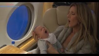 Celine Dion cute moments with her kids on the airplane