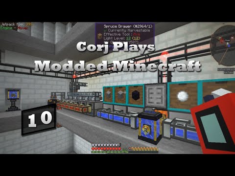 Corj Plays Modded MC - S1E10 - Tree Farm