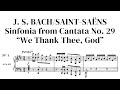 Bach/Saint-Saëns: Sinfonia from Cantata No. 29 “We Thank Thee, God” with sheet music