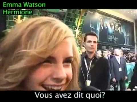 Emma watson tries to say abracadabra.