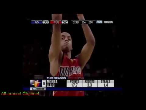 Monta Ellis 18 pts 4 ast @ Rockets 2007-08