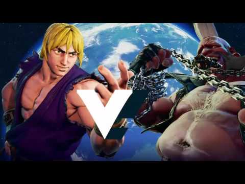 Street Fighter V Ryan Hart (Ken, Guile) Vs Mena RD (Birdie) Long Set
