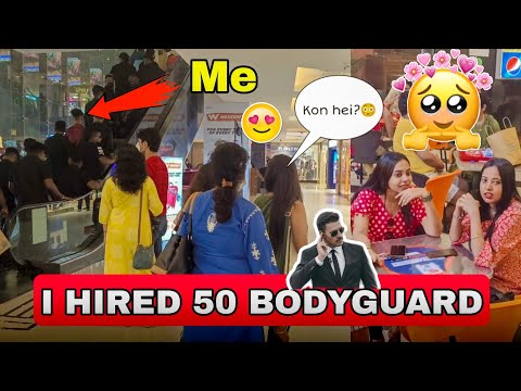 WHEN BOOMBSTAR ENTER A MALL WITH 50 BODYGUARD - Amazing Girls Reaction 😍🔥| Bodyguard Experiment |