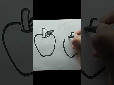 Apple and Strawberry Drawing. Nilima's Drawing. #drawing4kids #drawingtutorial #foryou #art#fruits