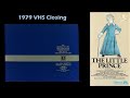 The Little Prince 1979 VHS Closing